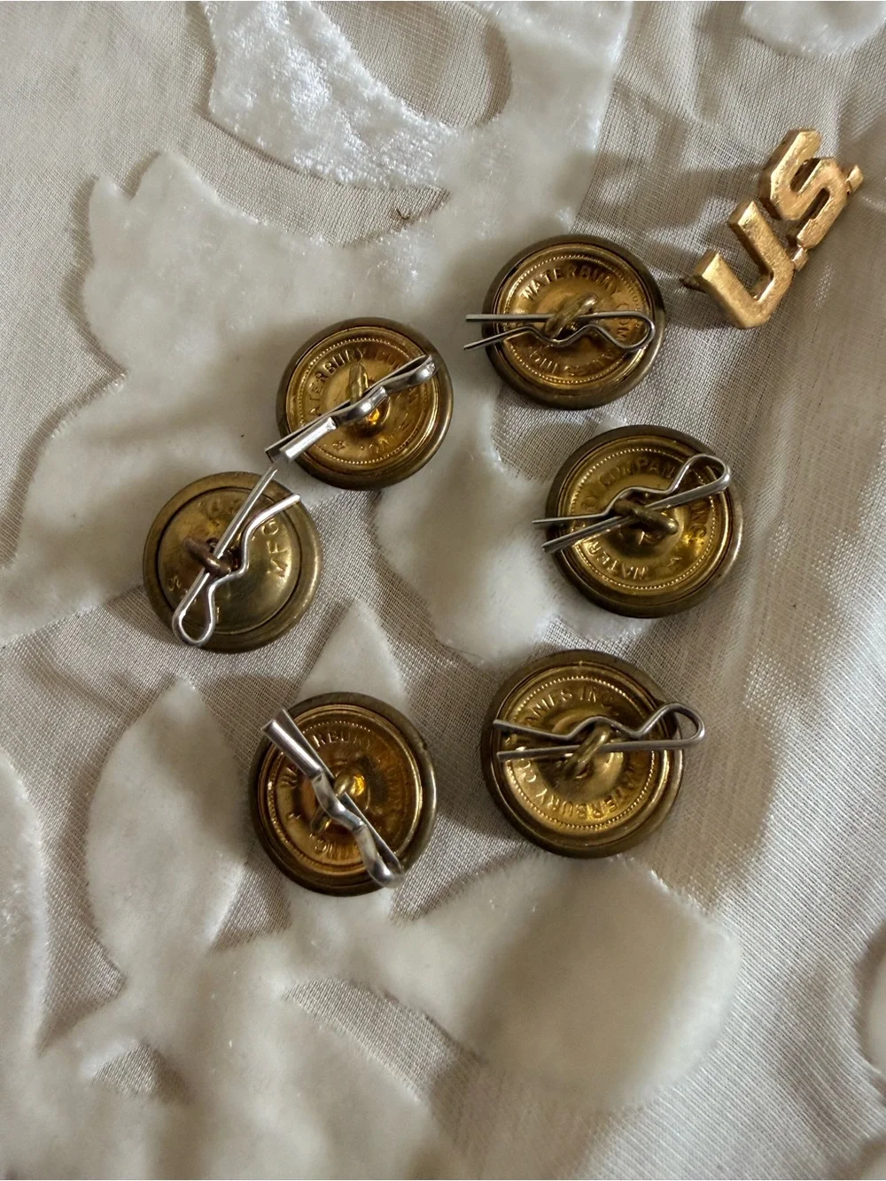 29 Waterbury Button Co. U.S. Army Eagle Uniform Buttons & Cuff Links Lot